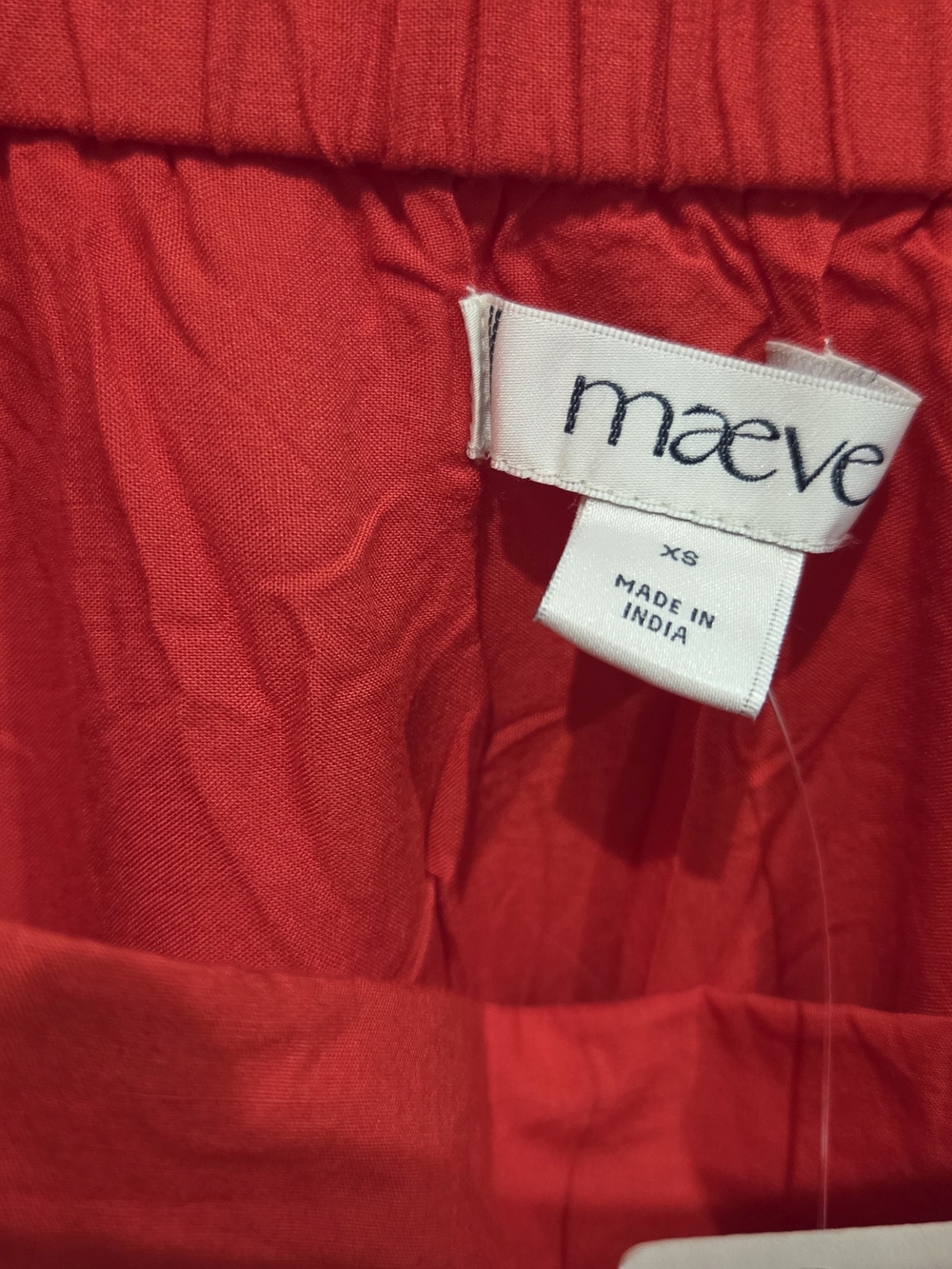 Anthropologie Maeve Red Floral Appliqué Midi Skirt XS  NWT - Picture 12 of 12
